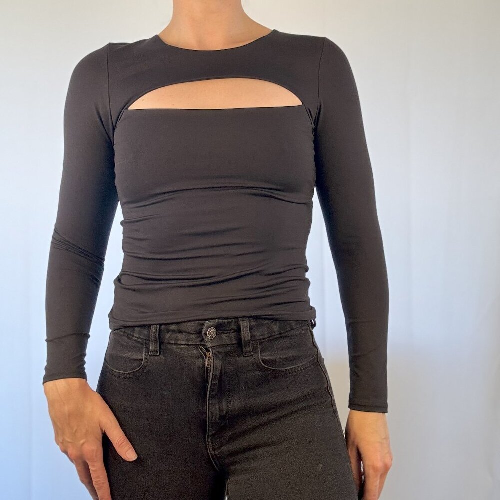 Blackmilk Keyhole Cutout Shirt